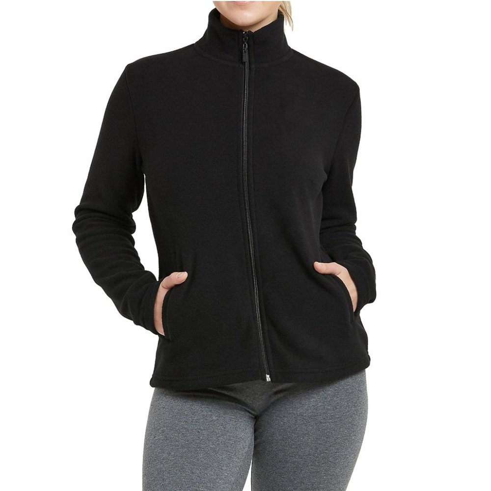 Women Plus Size Lightweight Full Zip Up Soft Polar Fleece Jacket Sweater…